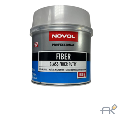 Шпатлёвка NOVOL FIBER со стекловолокном 0.6 кг РП